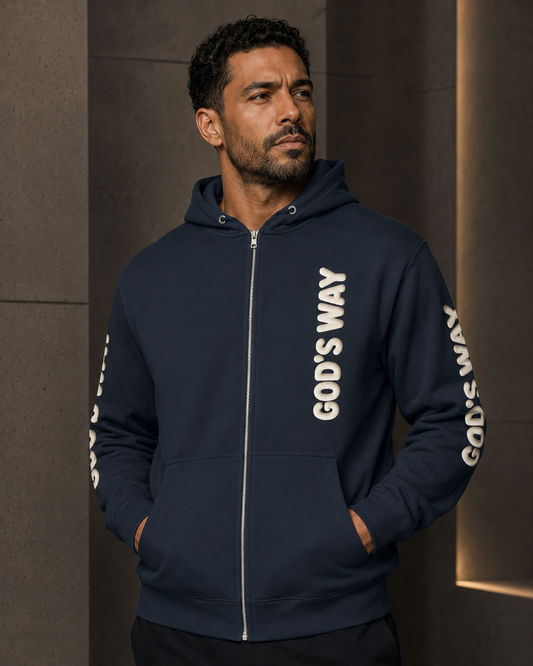 I Did It God’s Way Luxury Zip-Front Hoodie