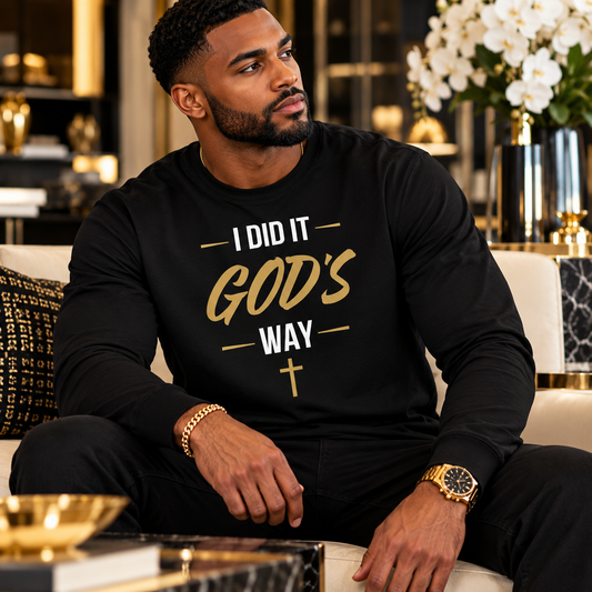 I Did It God's Way Heavyweight long sleeve t-shirt