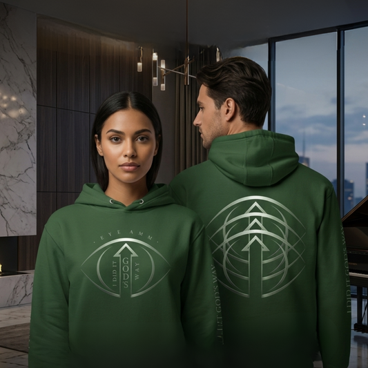 God's Way Vision Unisex Hoodie - Forest Green