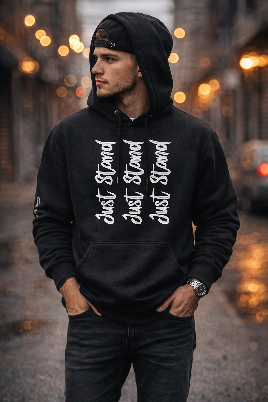 Just Stand Cursive Unisex Hoodie