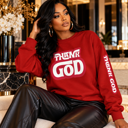 ThankGod Red Premium Sweatshirt