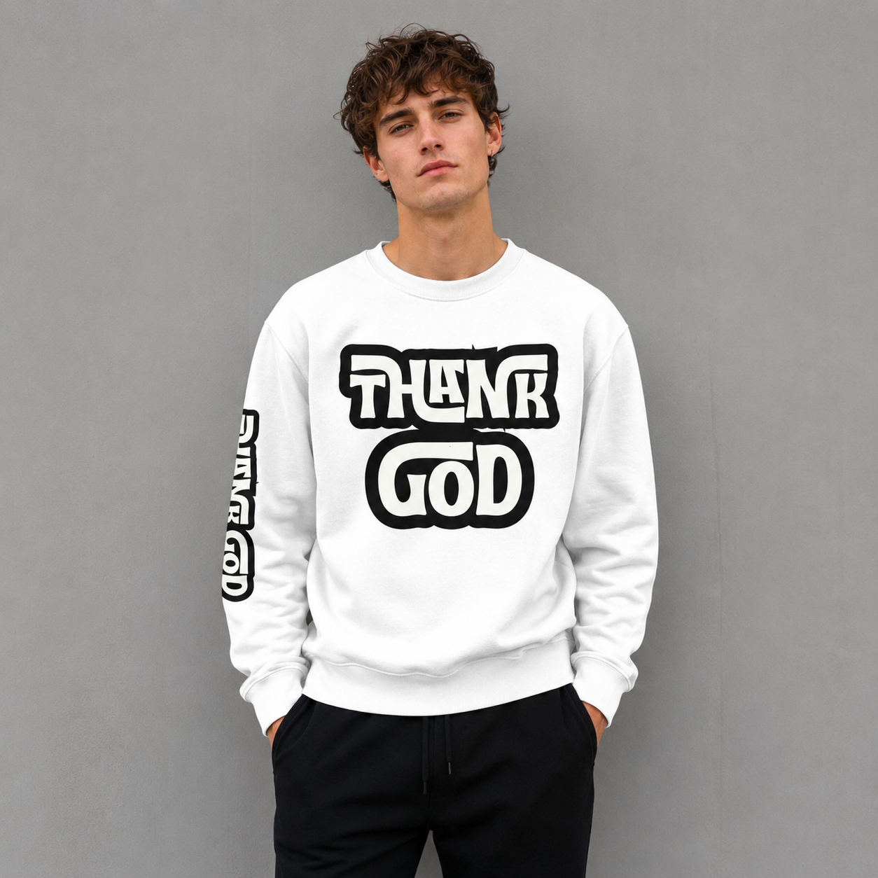 Thank God Unisex Premium Sweatshirt